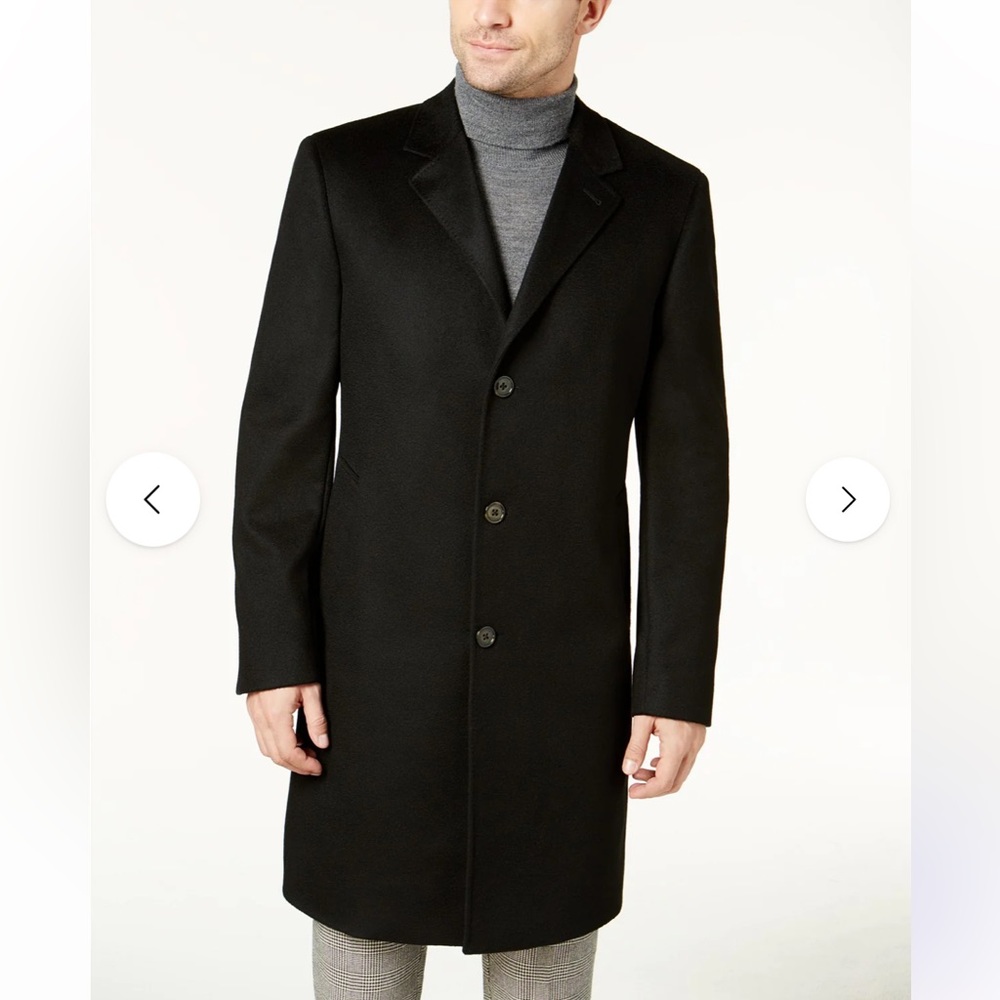 Lauren Ralph Lauren Mens Pure Cashmere Overcoat Coat